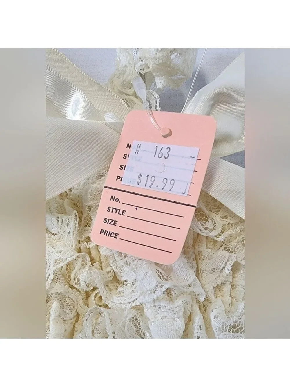 Little Girls Ivory Lace Ruffle Romper Large / 2-3 Years - New With Tags